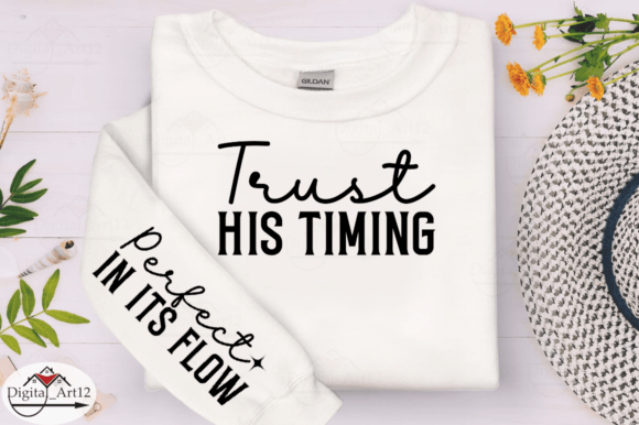 Embracing Patience: The Trust His Timing SVG Design