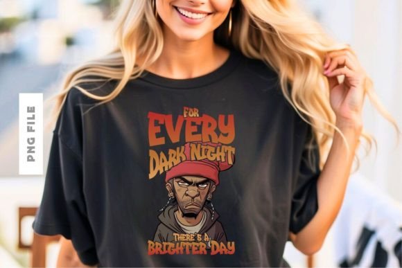 For Every Dark Night: A T-Shirt Design for Hope and Resilience