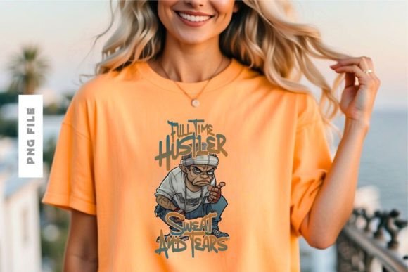 Full Time Hustler T-shirt Design: The Ultimate Print-Ready Asset