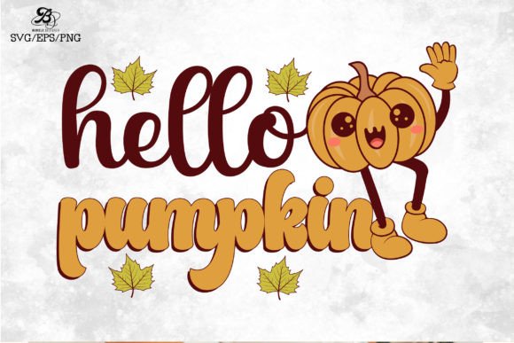 HELLO PUMPKIN SVG PNG DESIGN: Autumn Charm for Every Project