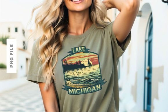 Lake Michigan T-Shirt Design: Your Ultimate Print-Ready Asset