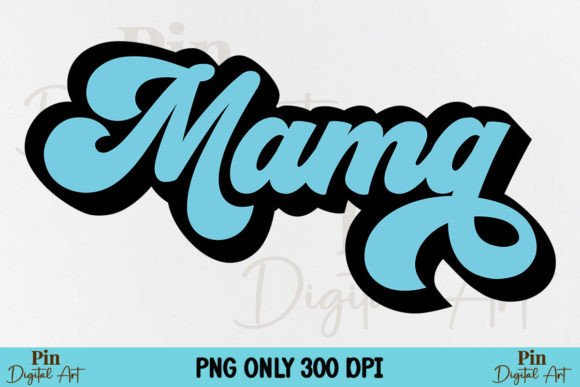 Mama PNG: Retro Mom Designs for Creative Projects