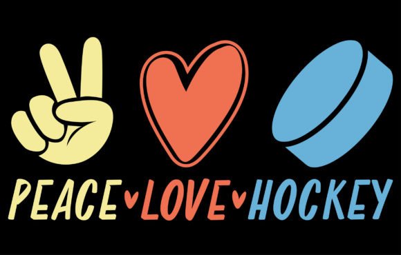 Peace Love Hockey T-shirt Design: More Than Just a Graphic