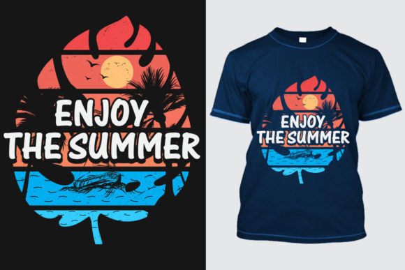 Summer T-Shirt Design 23: Your Go-To Vector for Sunny Vibes