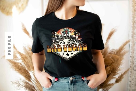 Unleash the Neon: The Ultimate Sin City Las Vegas T-shirt Design
